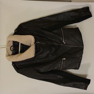 Jessica Simpson Black Bomber Jacket Medium
